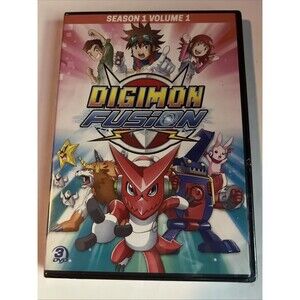 Digimon Fusion Season 1 Volume 1 DVD - FACTORY SEALED 3 DVD SET